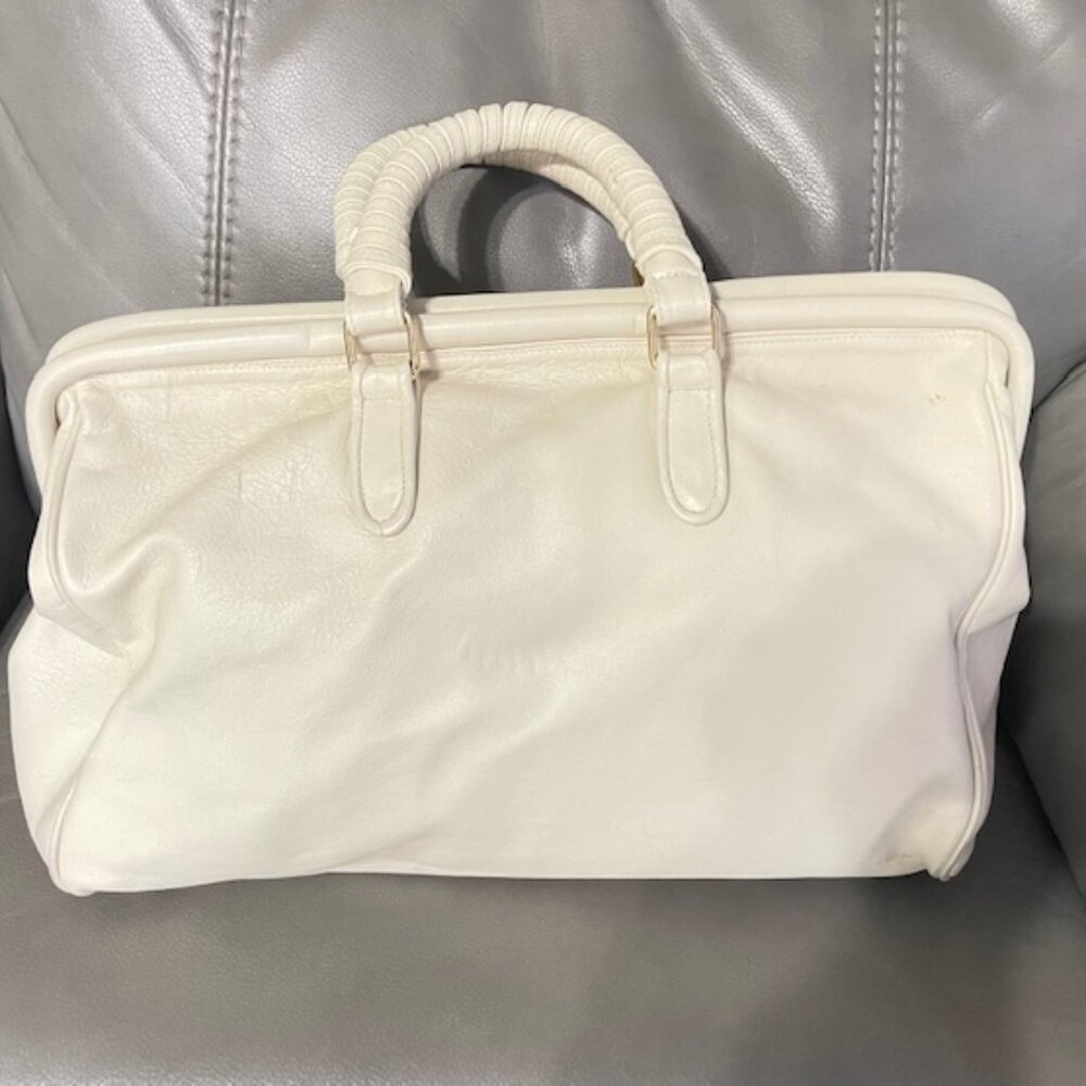 VINTAGE DOCTOR'S BAG/GLADSTONE BAG BY MCCURDY'S DEPARTMENT STORE